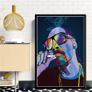Snoop Dog Pop Art HipHop Rapper Music Singer Sänger Poster Druckwände Lona Art Decoration House Druckschirm (ohne Rahmen) 8 Hauptverkaufsabdeckung Anti -Poeira -Zelle - №2