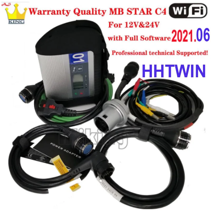 NEW Wifi Mb Star C4 sd Connect c5 Multiplexer with tablet Xplore ix104 SSD laptop PC Diagnosis tool for car/trucks Ready To Use