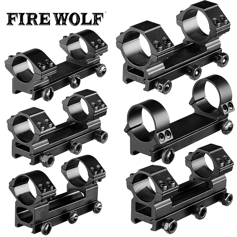 FIRE WOLF 30mm 1 Inch Ring 20mm Dovetail Rail RifleScope Mount For Rifle Scope Picatinny Rail