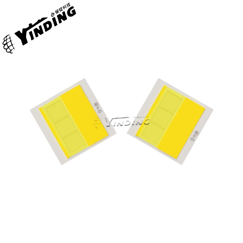 2PCS YINDING 7070 two-color 50W high power LED Light Emitting Diode 3100-6900K Warm White+Cold White light Car headlight source