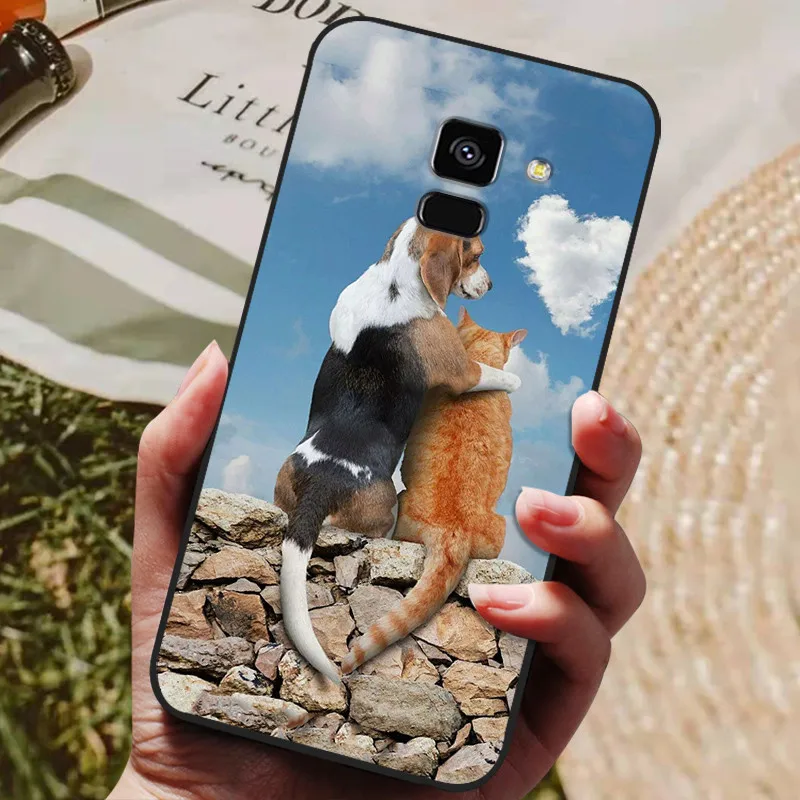 For Samsung Galaxy A8 2018 A530 A530F Case Silicon Soft TPU Phone Cover For Samsung A8 Plus 2018 A730 A730F Case Black Coques