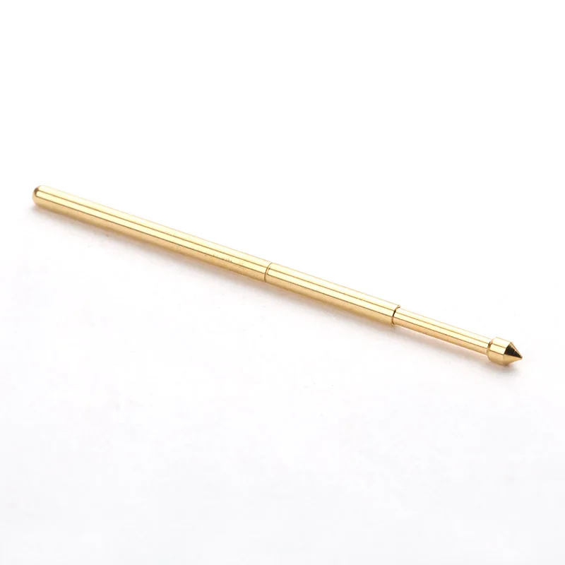 100 Cái/gói Đầu Mạ Vàng PA100-E2 Hình Nón Mùa Xuân Kiểm Tra Pin 1.36Mm Mùa Xuân Đầu Kẹp Sử Dụng Cho Bảng Mạch thử Nghiệm