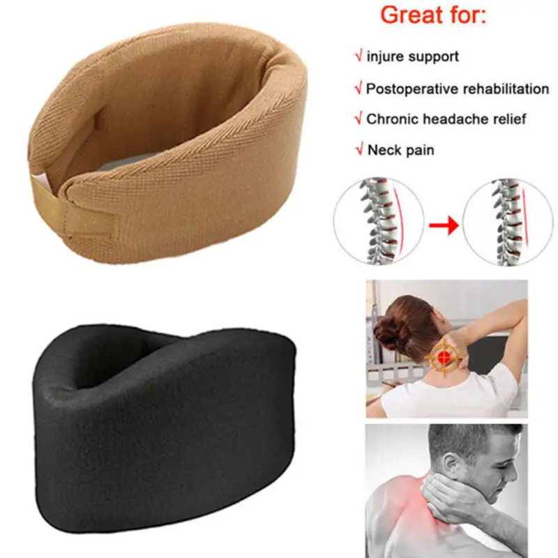 Adjustable Soft Foam Cervical Collar Neck Brace Support Medical Vertebra Dislocation Fixation Pain Relief Aid Health Care Tool C