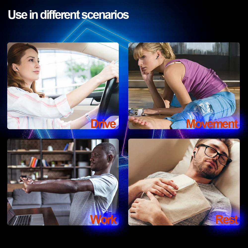 Беспроводные наушники Bluetooth 5,0, TWS Hi-Fi мини-наушники-вкладыши с поддержкой iOS/Android, HD-звонки