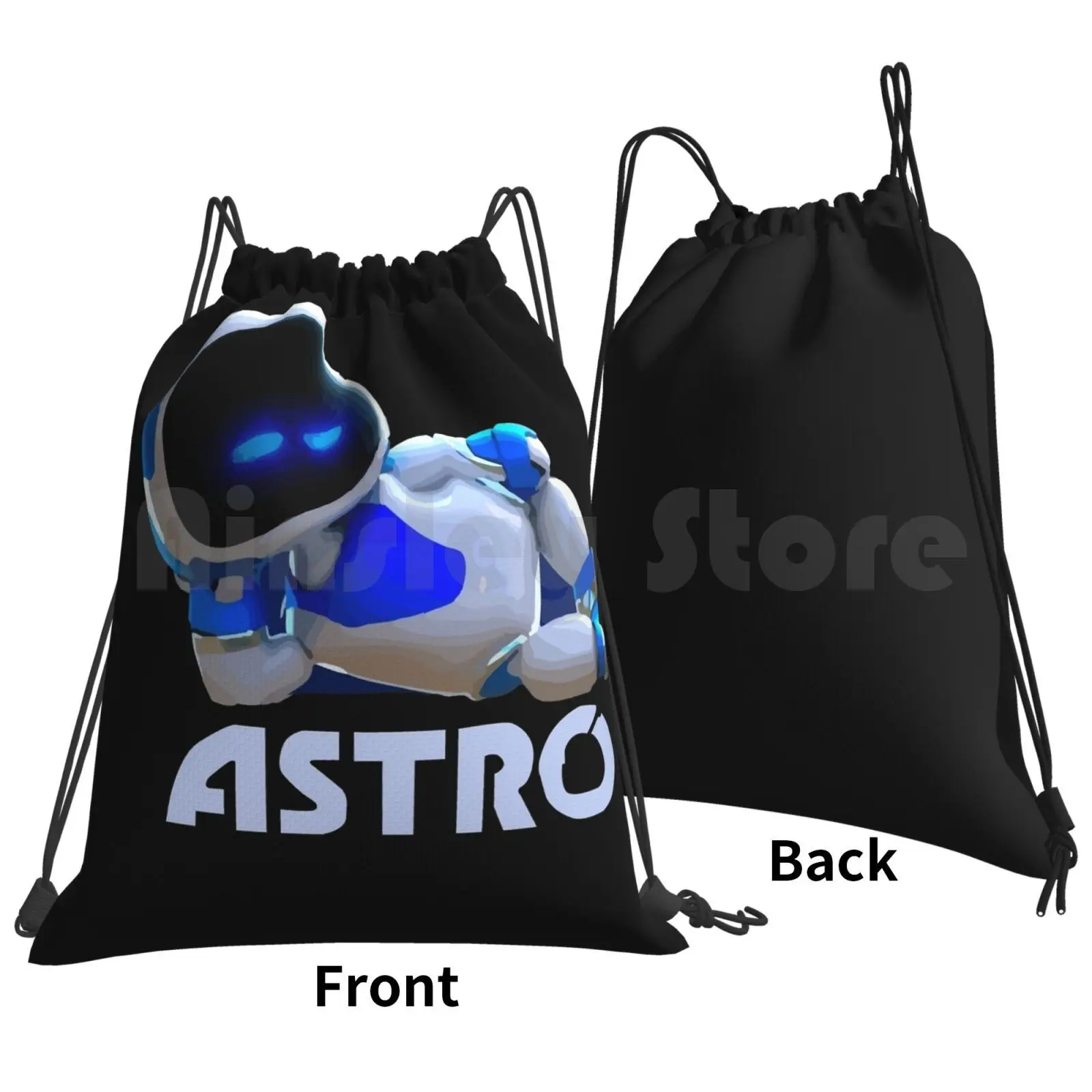 Astro's Playroom Backpack Drawstring Bag Riding Climbing Gym Bag Astros Playroom Astro Ps5 Play Station 5 Games