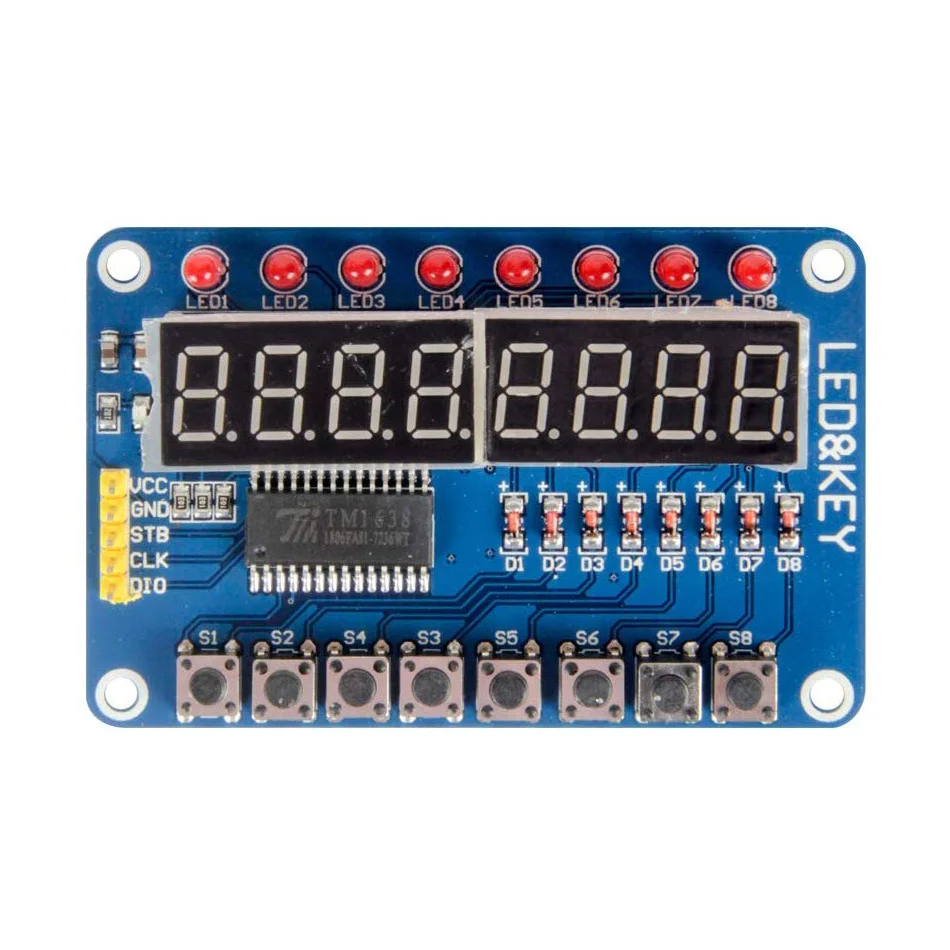 TM1638 Key Digital Tube Key Digital Tube LED Display Module Key LED Display Module for DIY Project