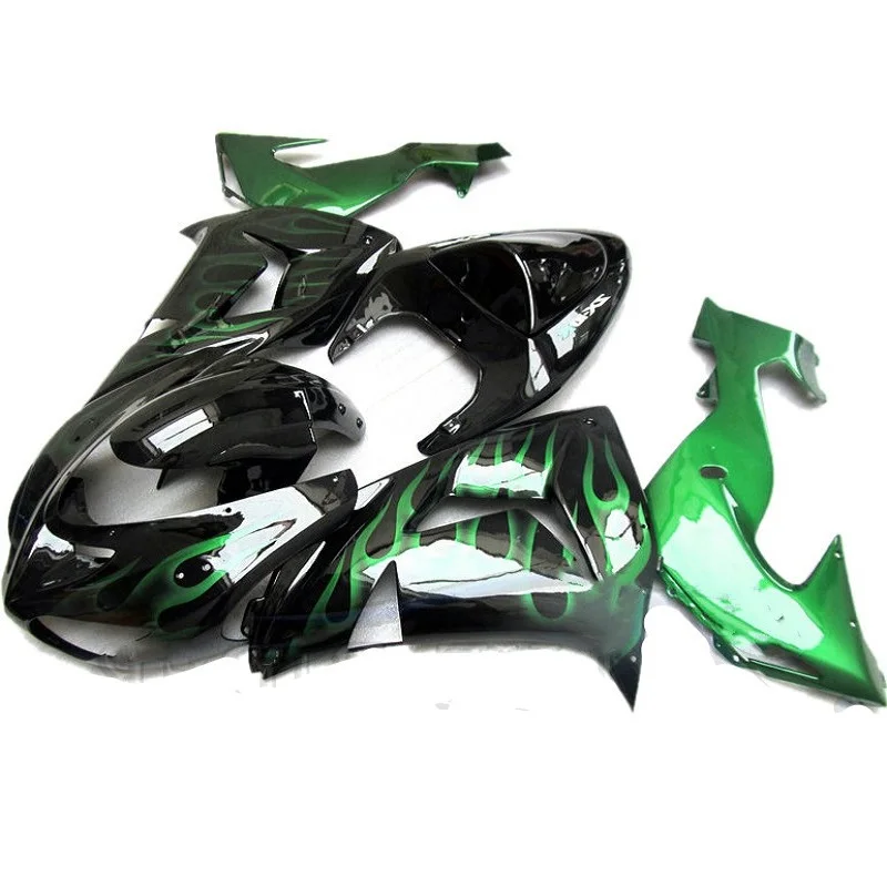 

ZX-10R 2006 2007 Fairings For Kawasaki Ninja ZX10R 06 07 ABS Motorcycle Fairing Kit Bodywork Cowling Black Green