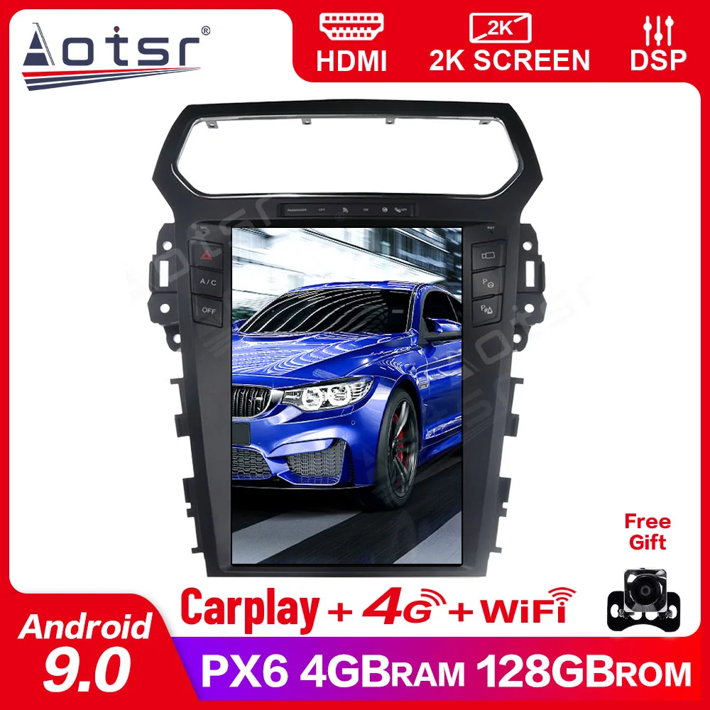 

12.1“INCH Android13 PX6 4+128GB For Tesla Screen For Ford Explorer 2011-2019 Player GPS Head Unit Auto Audio Radio Stereo