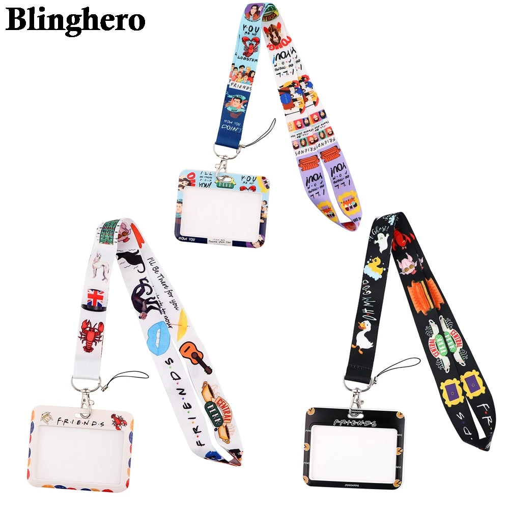 CB633 TV Show Friends Lanyards ID Badge Holder Keychain ID Card Passport Gym Mobile Badge Holder Lanyard Key Holder