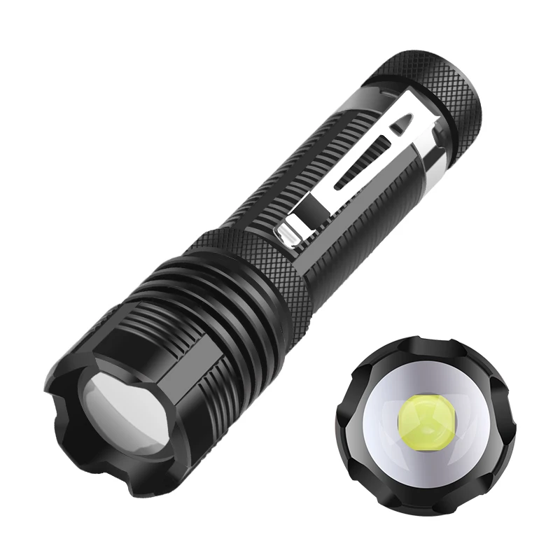 XHP50.2 Mini Super Bright 10000LM Led Flashlight Torch Aluminum Body Waterrpoof for Camping White Light Use AA/14500 Battery