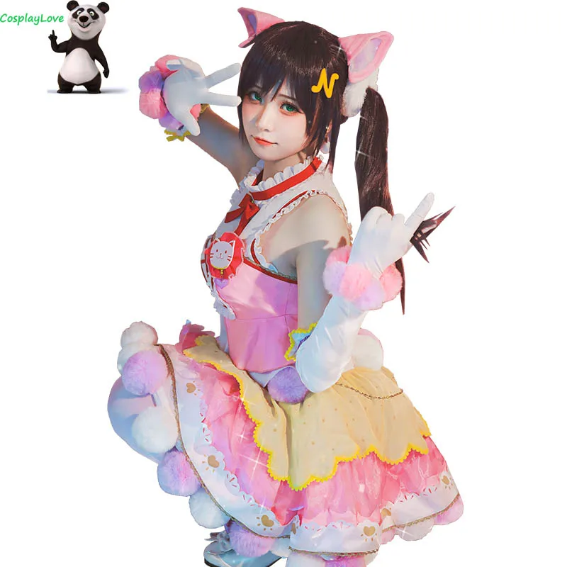 CosplayLove Lovelive Love Live Nozomi Tojo Cat Double Pony Tail Lovely Dress Cosplay Costume For Christmas Halloween