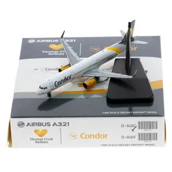 1:400 Alloy Collectible Plane JC Wings XX4433 Condor Airlines Airbus A321 Diecast Aircraft JET Model Reg#D-AIAC With Stand Gift