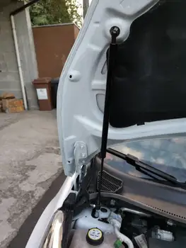 1PC ストラットフォードフィエスタ Mk6 Mk7 2009-2020 フロントフードボンネット変更炭素繊維ガススプリングリフトサポートショックダンパー