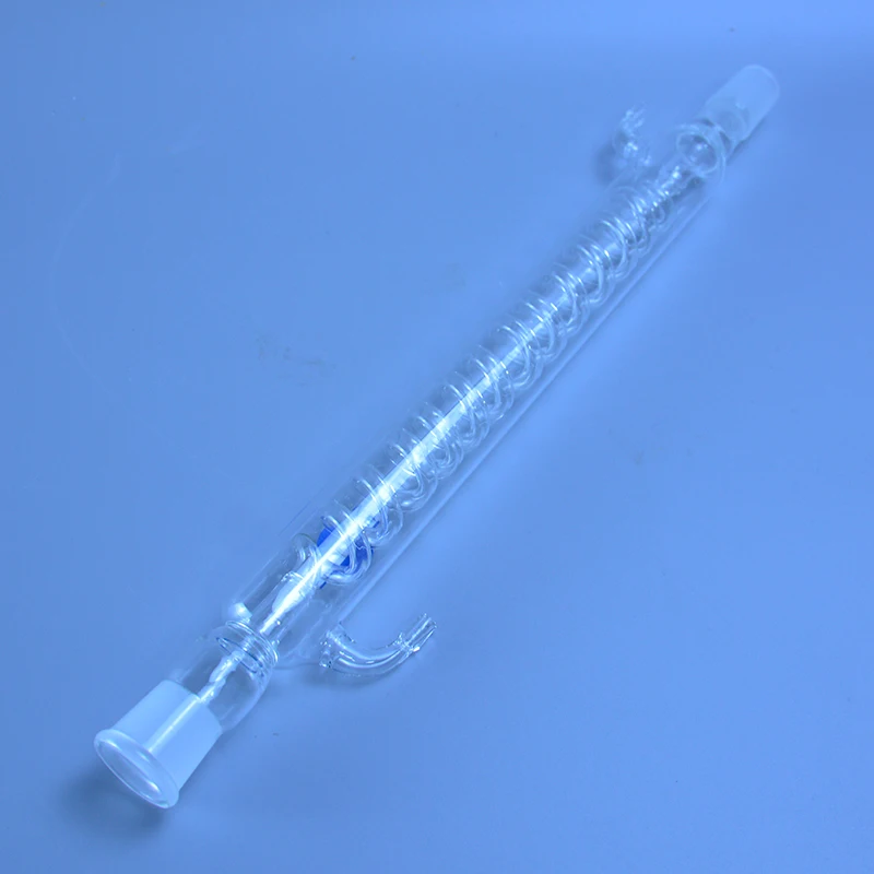 Lab Opgerolde Condensor, 300Mm Lengte, 24/29 Joint, 10Mm Slangaansluiting (Lab Glaswerk) gebruikt Voor Distillatie-eenheid