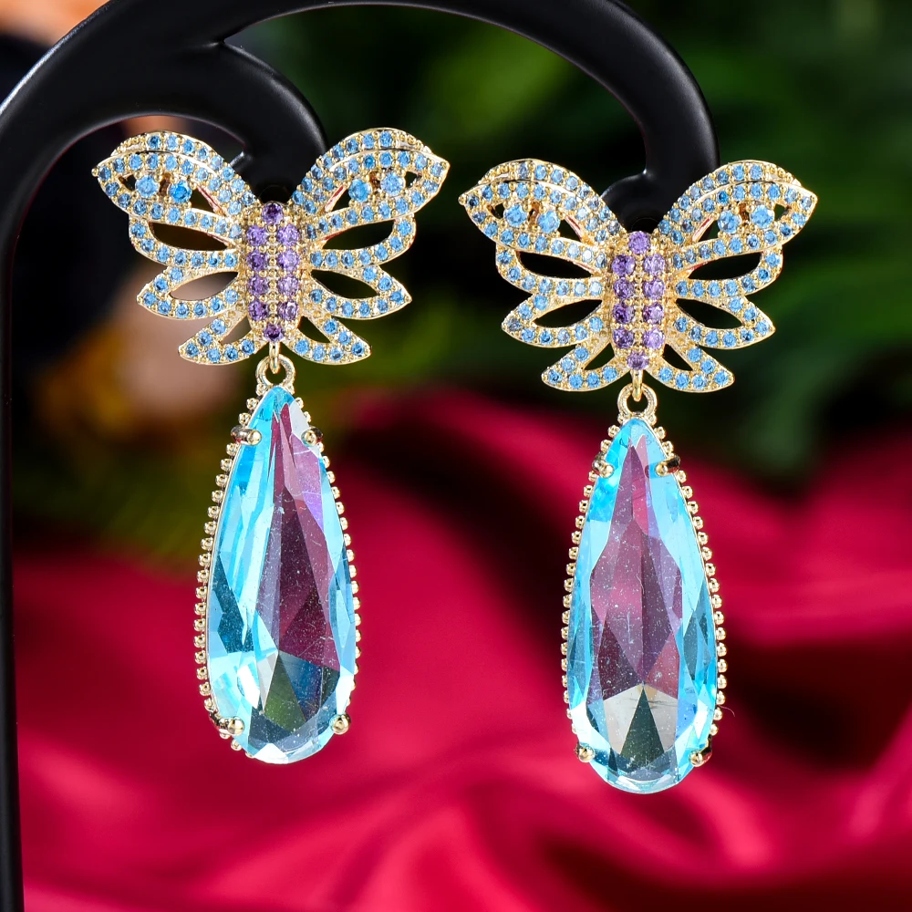 

High Quality Gorgeous Drop Earrings for Women Girl Bridal Wedding Fashion Romantic Cute Jewelry Gift boho earrings