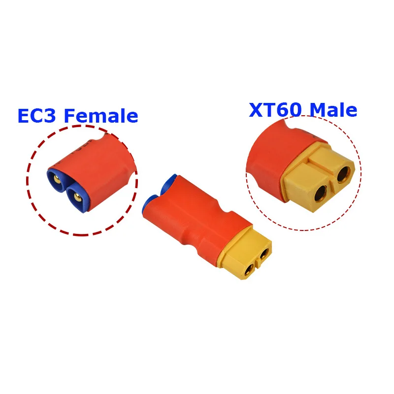 2er-Set Adapter XT30 XT60 XT90 Traxxas T-Stecker Deans EC5 EC3 Buchse auf Stecker HXT 4MM Steckverbinder RC Lipo Akku Steuerungsteile DIY – Detail 37
