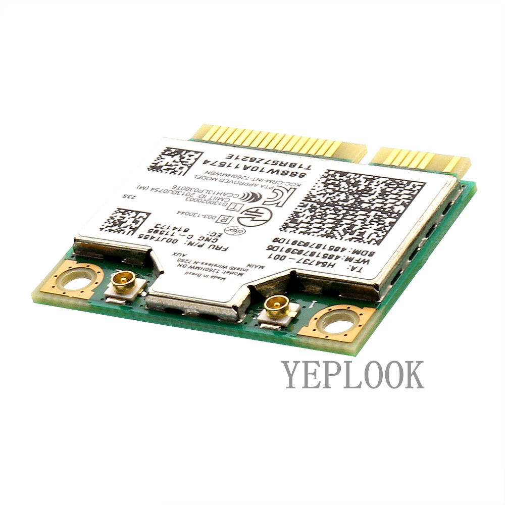 Wifi Card 7260HMW BN Wireless-N 300Mbps WiFi+BT4.0 Mini PCIe for Lenovo M93 B5400 E540 S310 S410 S440 S540 Y510P M5400 04X6011