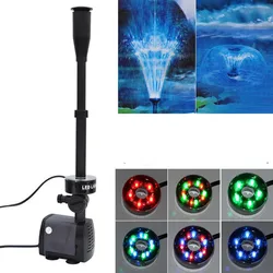 40W 45W Changing LED Aquarium Submersible Water Pump Garden Fish Pond Fountain Pump Led Lighting Fountains Maker