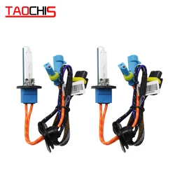 TAOCHIS AC 12v 55w D2H 5500K Auto HID Xenon Bulbs for 3.0 Inch Hella H4 Bi Xenon Projector Lens Headlight