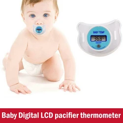 Baby Thermometer Pacifier Easy Digital Monitor of Temperature for Girl Or Boy in Celsius xobw