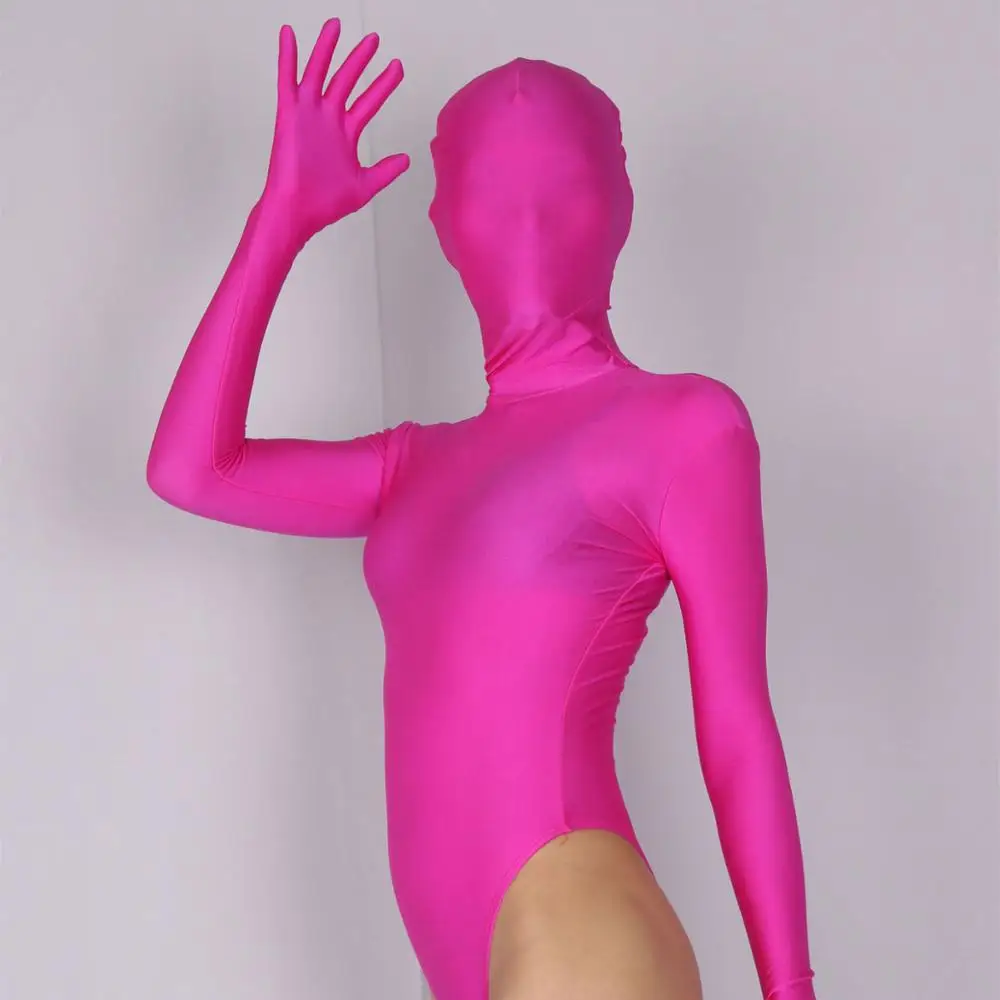 Women Men Customized Sexy Spandex Bodysuit Long-sleeved High Elastic Body Shaping Tight Corset One Piece Stage Show