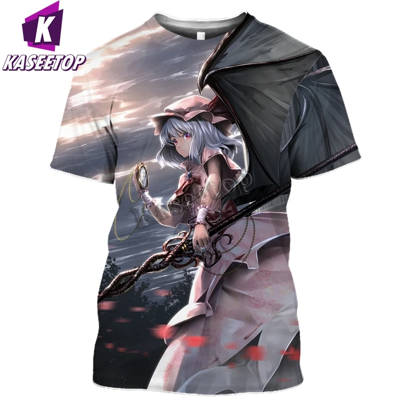 Men Tshirt Summer Fitness 3D Harajuku Print Anime Girl Game Touhou Project T Shirt Women Keine Kamishirasawa Hentai Tees T254