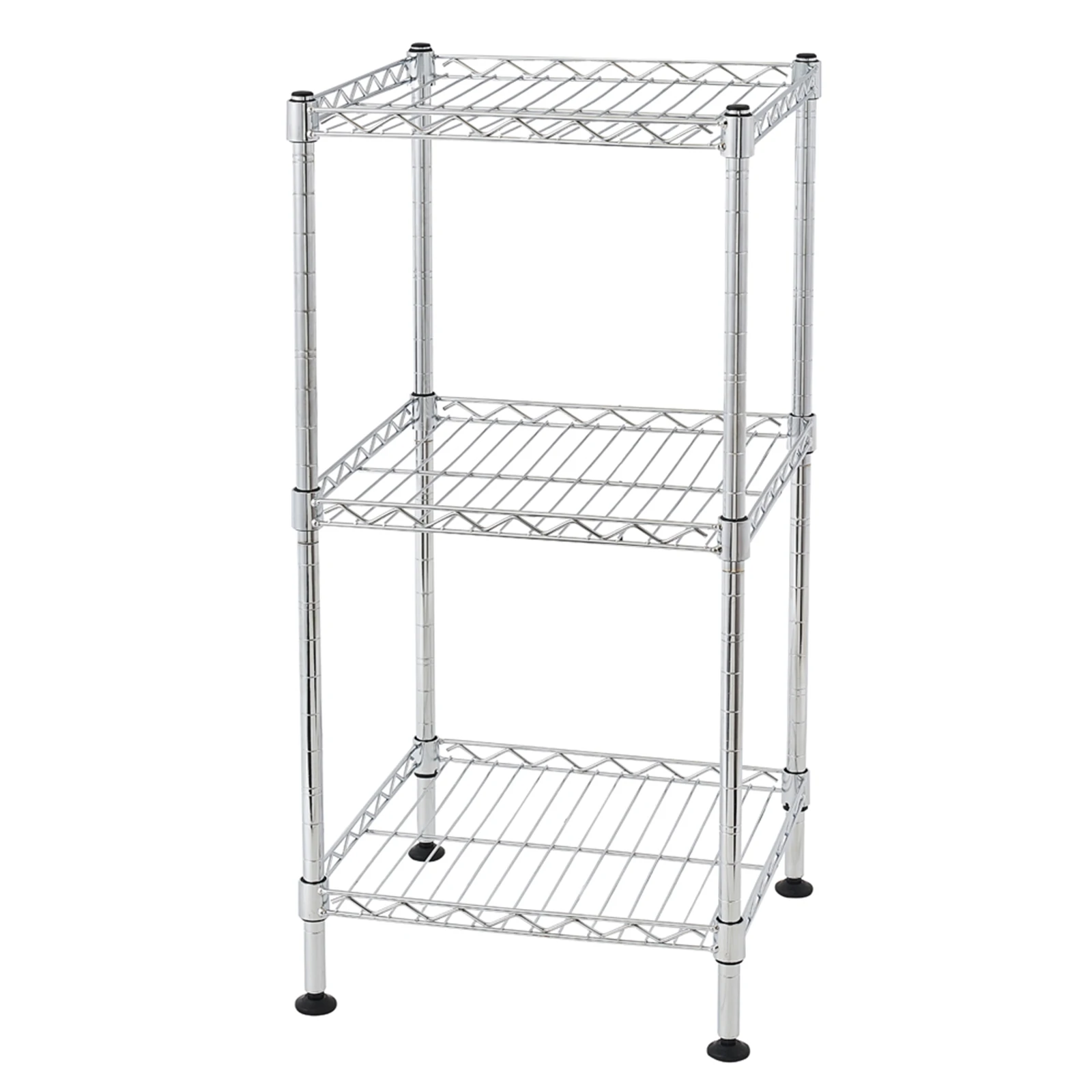 3-Tier Steel Wire Shelving Tower Kitchen Shelf   Kitchen Rack 300 x 300 x H600mm    US Warehouse In Stock