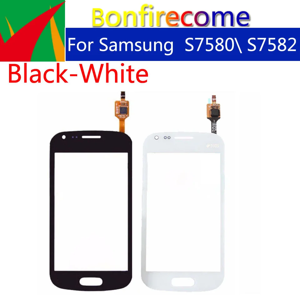 

50pcs\lot For Samsung Galaxy Trend Plus S7580 S7582 Touch Screen Panel Sensor Digitizer Front Glass Outer Lens Touchscreen
