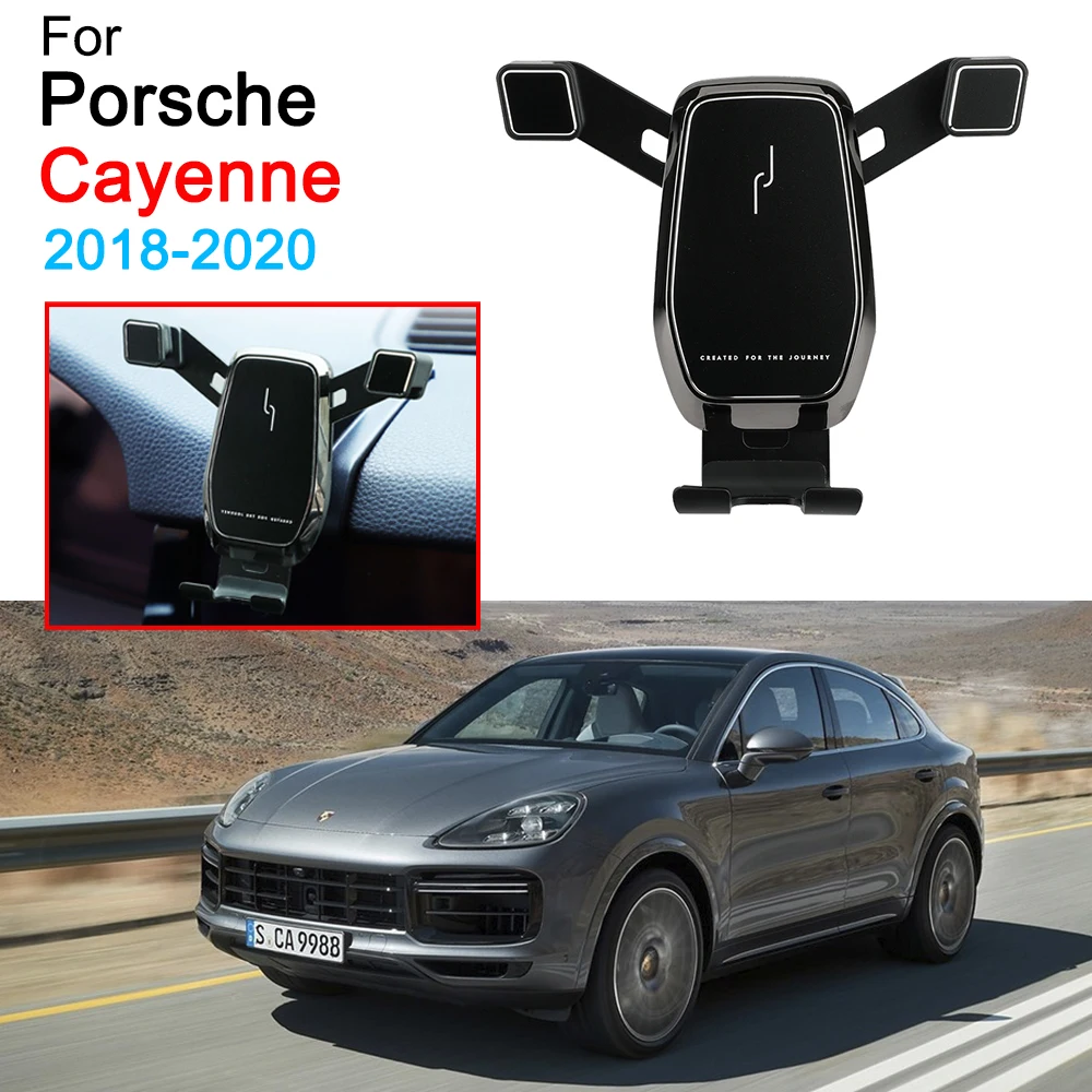 Car Mobile Phone Support Air Vent Mount Bracket Cell Phone Holder for Porsche Cayenne Accessories 2018 2019 2020 2021 2022