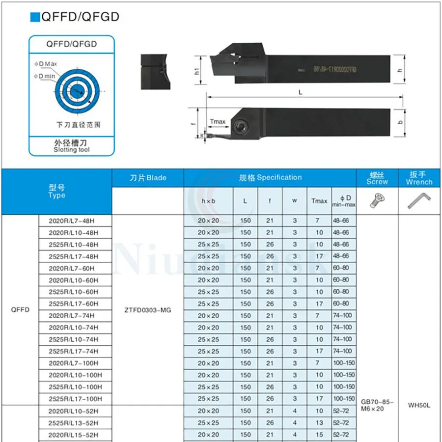 QEFD2020K-3T20 QEFDR2525M-3T20 الحز تحول أداة حامل QFFD320R17-30/50 آلة خرط تعمل بالتحكم الرقمي بواسطة الحاسوب أداة QFFD325R22-80/160 مشقوق أداة أربور