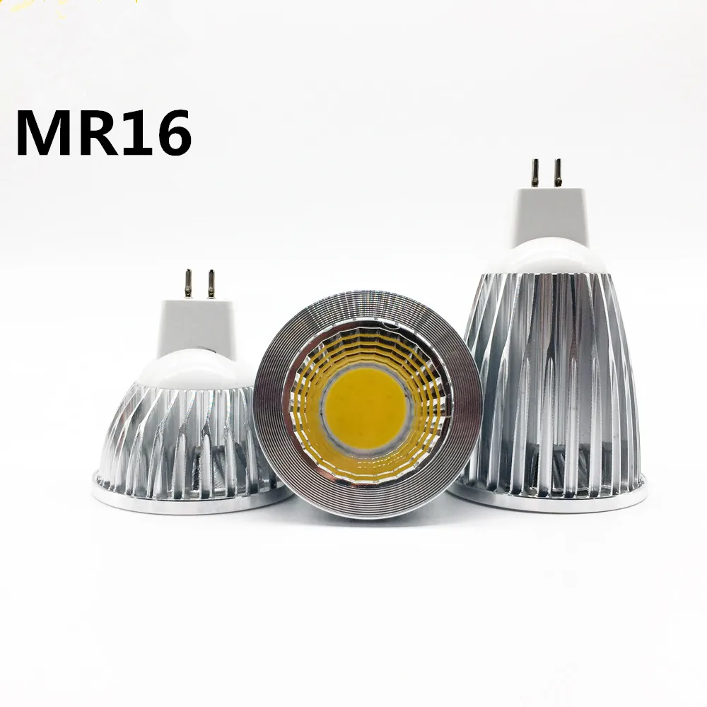 1 PCS Ad Alta potenza HA CONDOTTO LA lampada MR16 9W 12W 15W 12 V Dimbare LED Spot Caldo/freddo Wit MR16 12 V GU5.3 110 V/220 V HA CONDOTTO LA