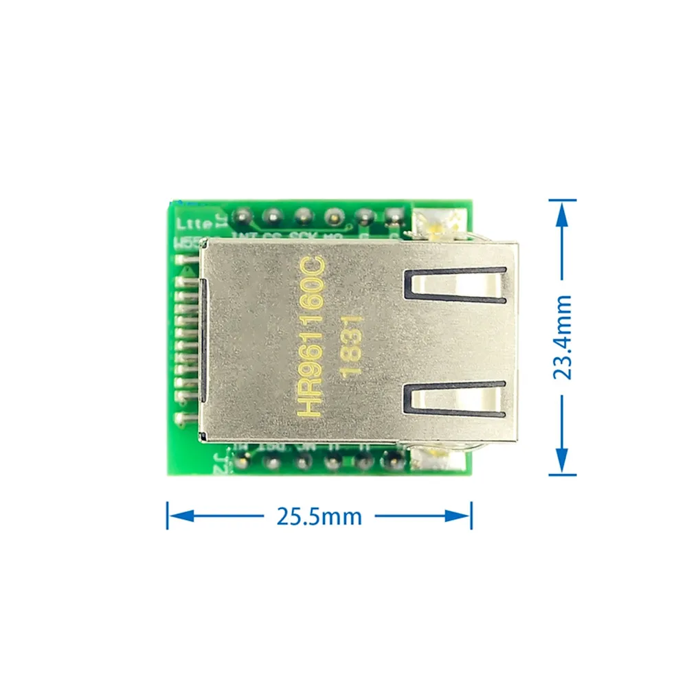 Taidacent – Module W5500 USR-ES1 WIZ850IO, bouclier Ethernet, pile de protocole TCP IP, adaptateur Ethernet SPI vers RJ45