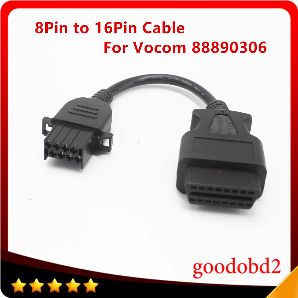 Diagnostic Tool Car Cable 8Pin Cable for Volvo Vocom 88890306