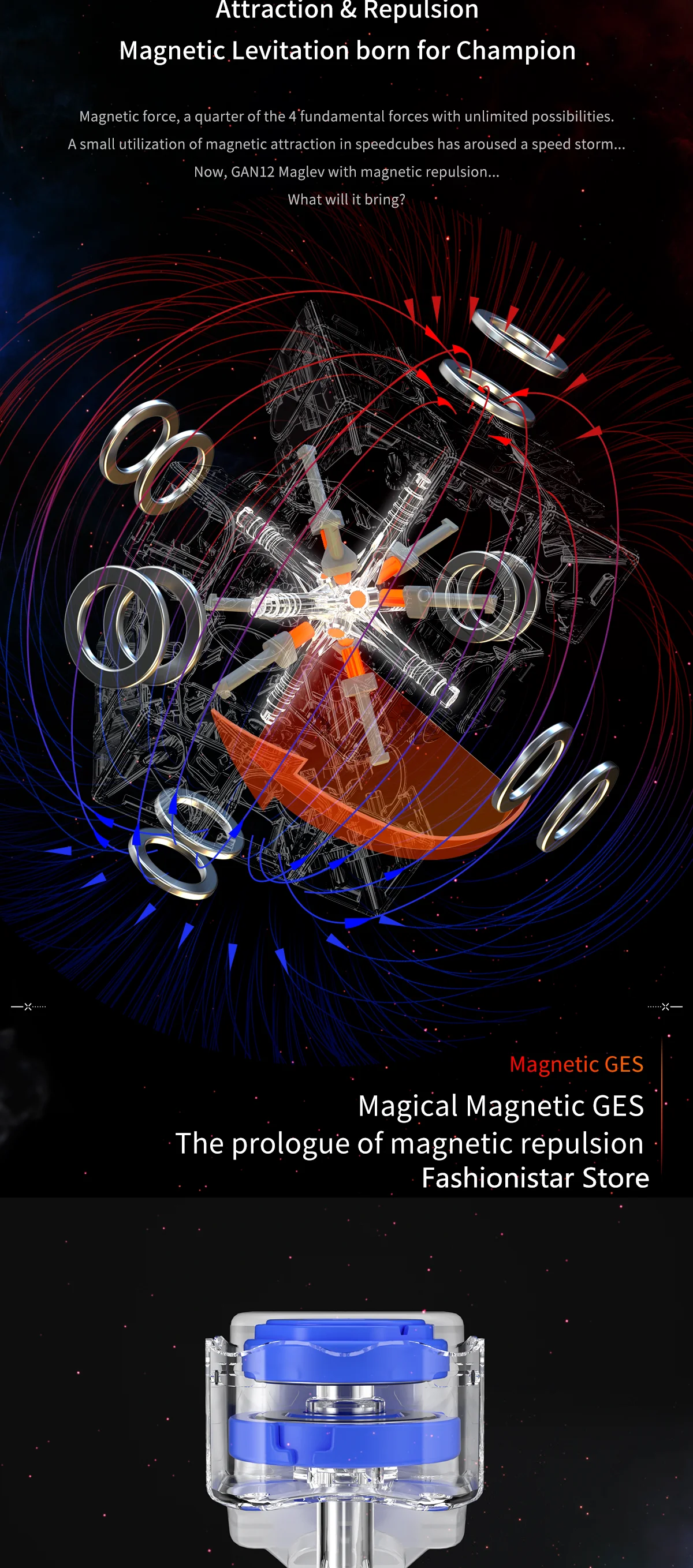GAN 12 Maglev UV 3x3x3 Magnetic Magic Cube , GAN12 자기 부상 UV 3x3x3 마그네틱 매직 큐브 GAN12 M 마그네틱 3x3x3 스피드 큐브 , GAN 12 자기 부상 큐브 , GAN 12 M 프로페셔널 큐브