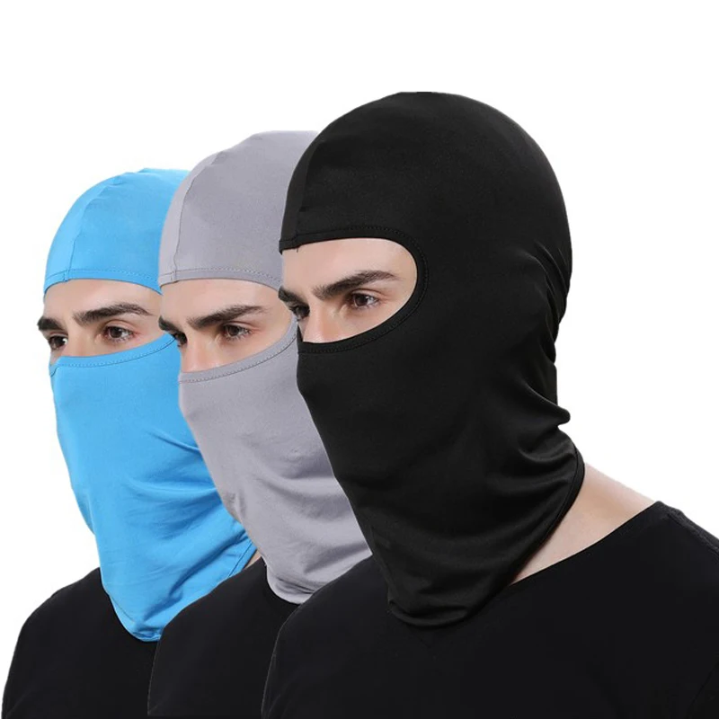 Motorcycle Face Mask Cycling Balaclava Full Cover Face Mask Hat Balaclava lycra Ski Neck Summer Sun Ultra UV Protection Thin Hot