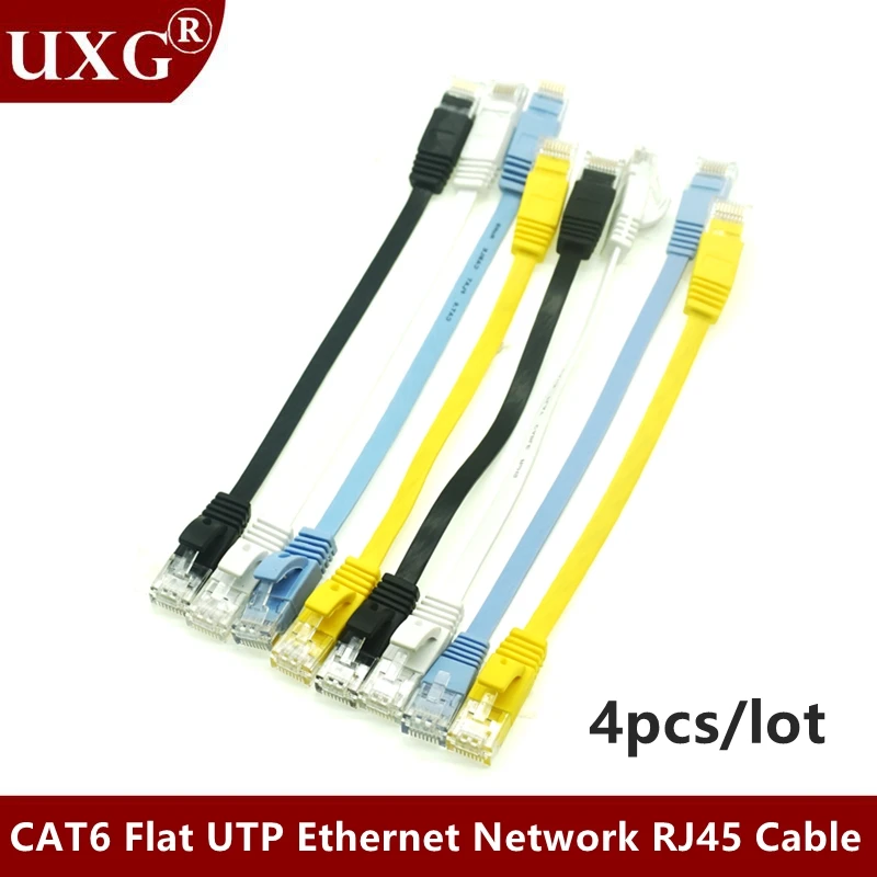 15cm 50cm 1m 2m3m5m10m 30m 98FT Cable CAT6 Flat UTP Ethernet Network Cable RJ45 Patch LAN Cable Black/ Blue / White Color