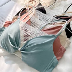 New Style Women's Bra Sexy Lace Underwear Fashion Push Pp Comfort Brassiere Female Small Bra Without Steel Ring Sexy Lingerie