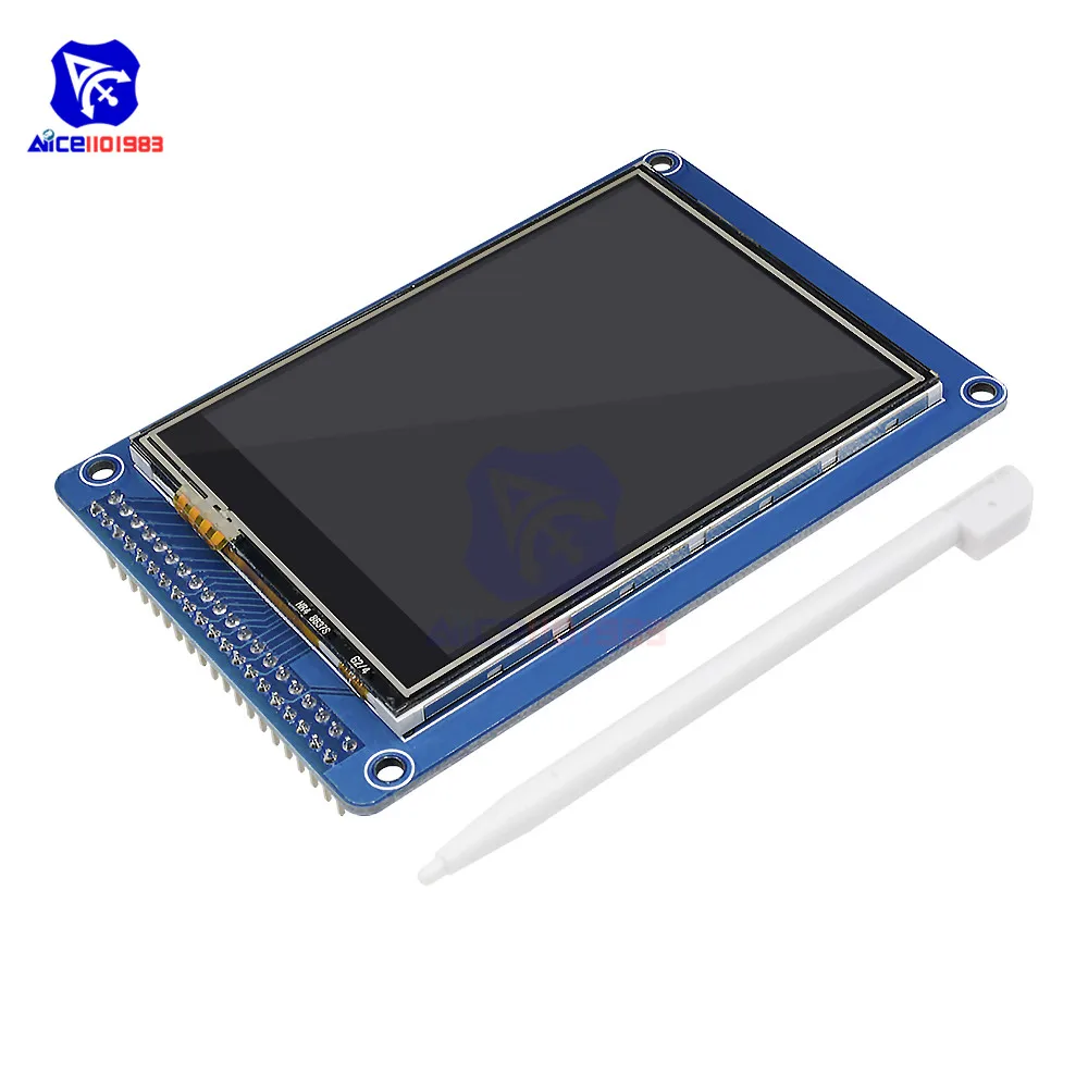 

diymore 3.2 inch 240x320 Touch Panel TFT LCD Display Module with Stylus Pen ILI9341 Driver for Arduino Raspberry Pi