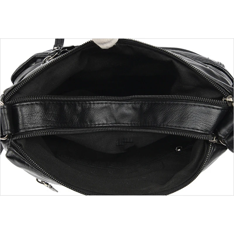 Lässige Umhängetaschen für Frauen, weiche Umhängetasche aus PU-Leder, Reiß verschluss Mode Mama Umhängetasche Geldbörse zum Einkaufen