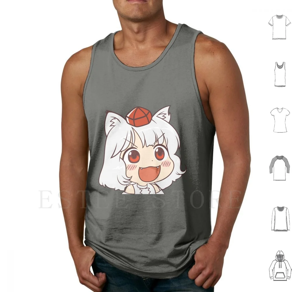 Ohayou Awoo~ Tank Tops Vest Ohayo Ohayou Weeb Weeaboo Trash Anime Kawaii Furry Cat Fox Girls Shrine Touhou Project Meme