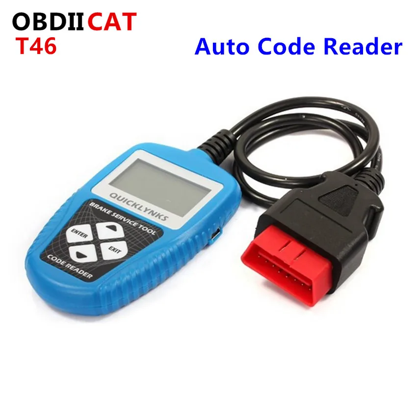 

OBDIICAT, новый автомобильный считыватель кодов JOBD T46 OBD2, сканер, совместимый с OBDII 16PIN, европейские и азиатские автомобили США