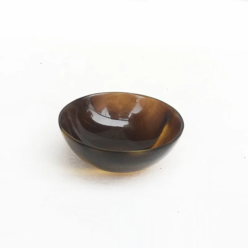 about 7cm diameter Bull horn small bowl natural ox horn handicraft handmade