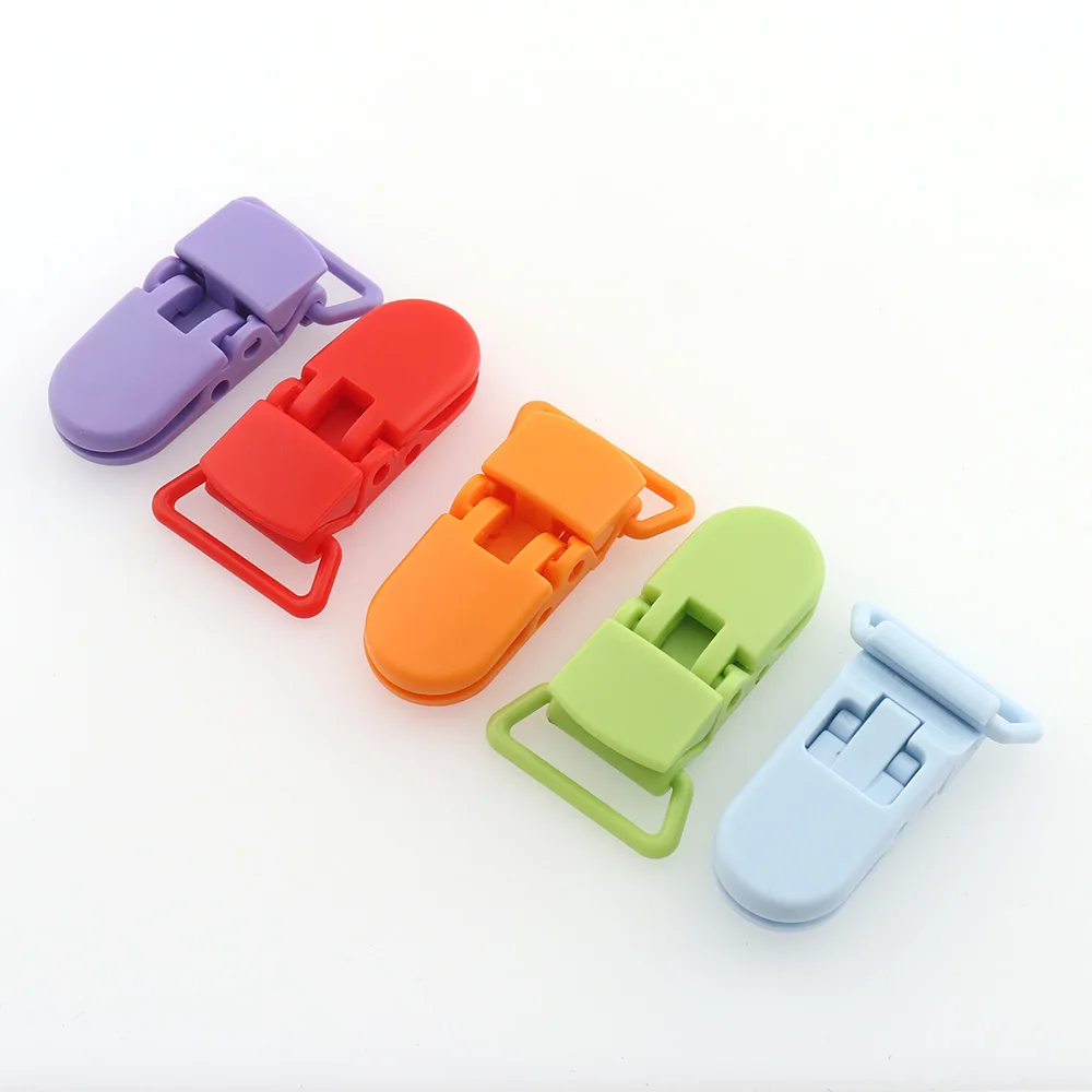 10PCS Hot U shape 20mm Plastic Baby Dummy Pacifier clip Soother Clip Suspender Clip Pacifier Holder Multifunction Safety Clips