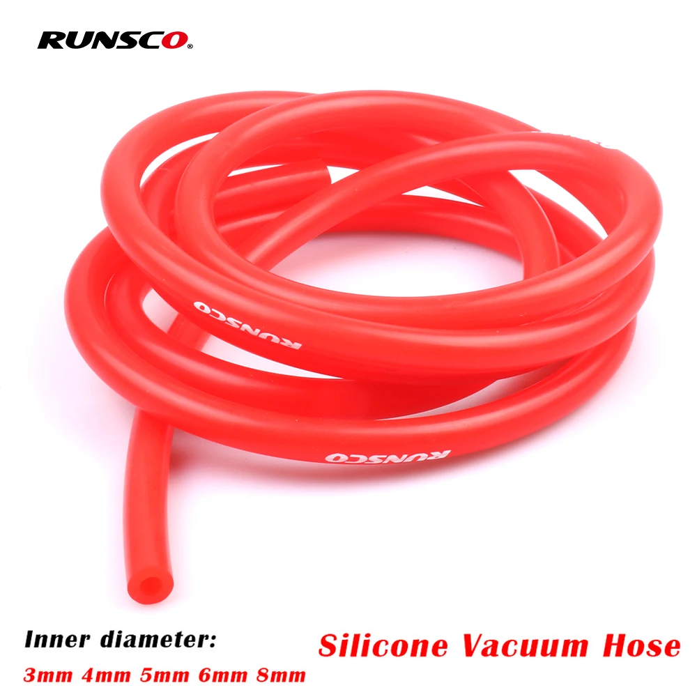 Inner Diameter 3mm/5mm/4mm/6mm/8mm Car Vacuum Silicone Hose Racing Line Pipe Tube Red Blue Black Yellow