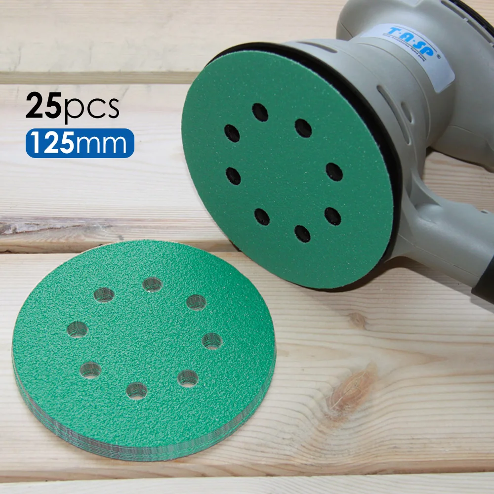 25pcs 125mm Sandpaper 5