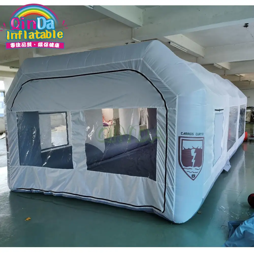 Car Portable Customized Washing Tent 2 Air Blowers Paint Inflatable Spray Booth For Car Painting Maintaining ing