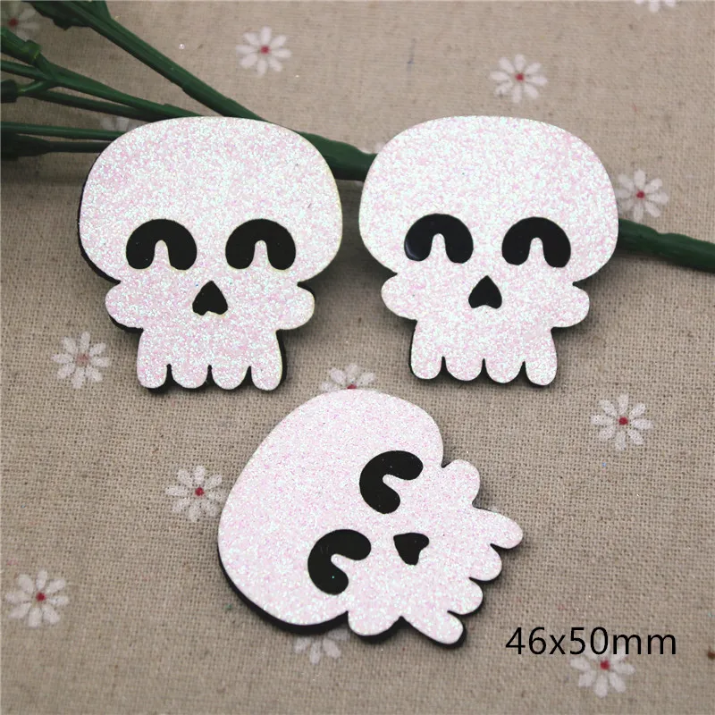 10pcs Non-woven patches Halloween Pumpkin/Bat/Ghost Felt Appliques for clothes Sewing Supplies diy craft ornament