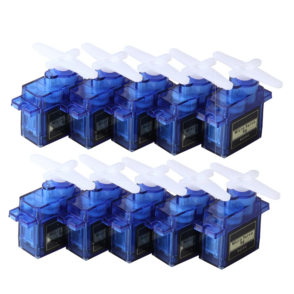 2/5/10pcs 9G Micro Mini Servos Horns better than Servo SG90 for RC 250 450 Helicoper Airplane Car ship Boat Robot All Categories