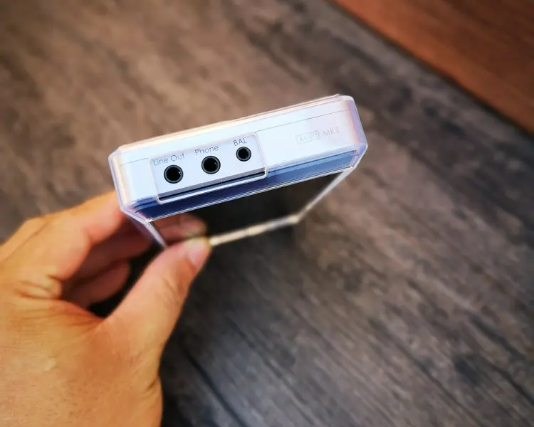 Per custodia in Tpu trasparente iBasso DX220 con protezione dello schermo anteriore in vetro temperato e protezione dello schermo posteriore in vetro temperato per DX220