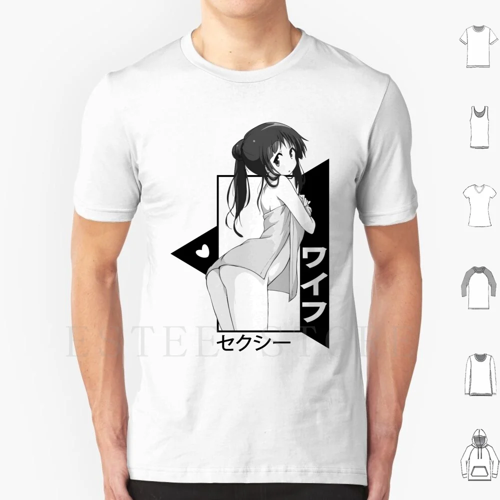 Senpai Notice Me T Shirt Men Cotton 6xl Hentai Lewd Anime Manga Elf Sexy Adult Waifu Laifu Hentai Haven Japanese Japan Dank